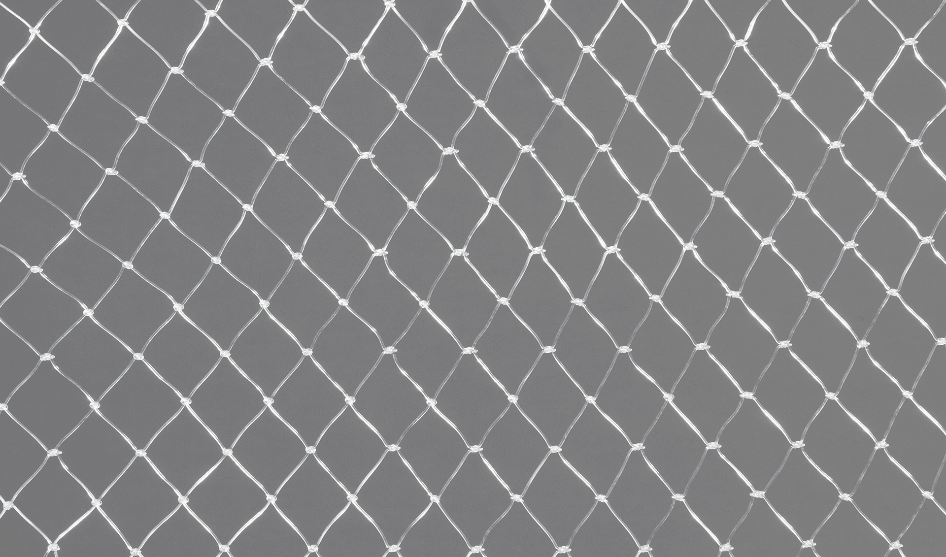 TAN Nylon-Monofilnetz milchig-transparent Maschenweite 50x50 mm, Garnstärke 0.6 mm